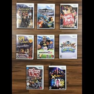 Lot of Wii Games 8 Games Total